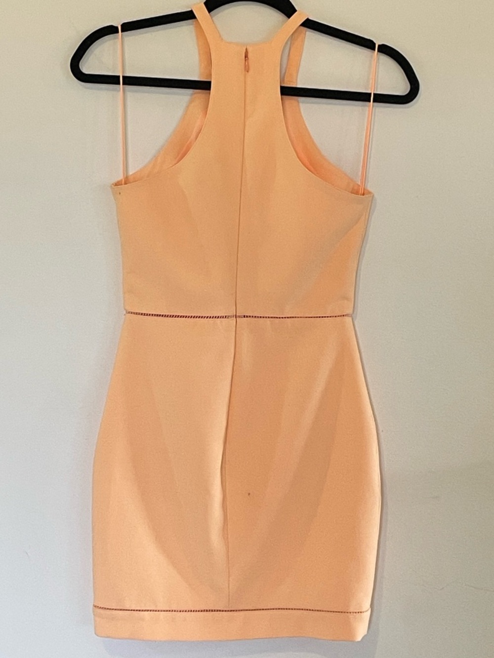Elizabeth and James Peach Halter Mini Dress - Picture 3 of 4